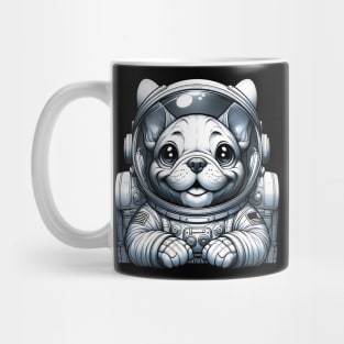 French Bulldog Astronaut Art Design Mug